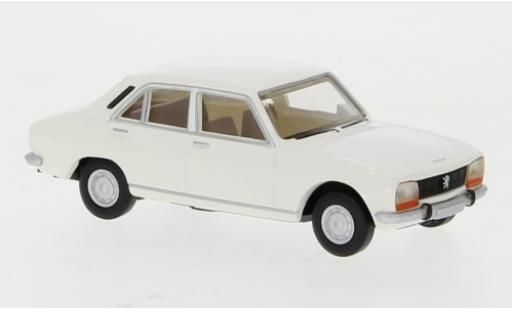 Modelauto Peugeot 504 Berline wit 1961 1/87 Brekina