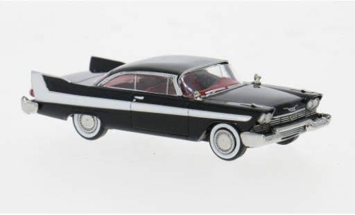 Modelauto Plymouth Fury Base zwart/wit 1958 1/87 Brekina