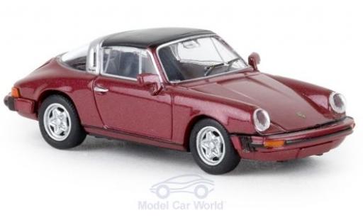 Modelauto Porsche 911 Targa G metallic rood 1976 TD 1/87 Brekina
