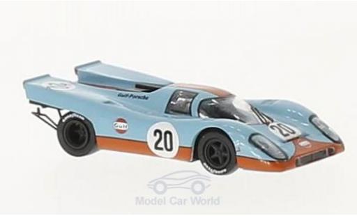 Modelauto Porsche 917 1970 K No.20 Gulf Team John Wyer Gulf 24h Le Mans J.Siffert/B.Redman 1/87 Brekina