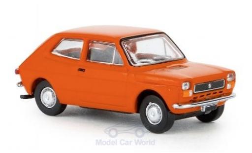 Modelauto Fiat 127 Berlina oranje 1971 1/87 Brekina