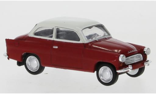 Modelauto Skoda Octavia Base rood/wit 1960 1/87 Brekina