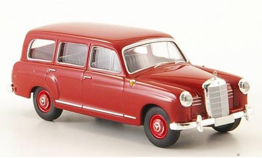 Modelauto Mercedes 180 Kombi Stationwagen (W120) rood 1955 1/87 Brekina