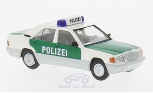 Modelauto Mercedes 190 Base Politie Hamburg 1/87 Brekina