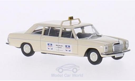 Modelauto Mercedes 220 Base D Lang (V115) beige Taxi (D) / Wulsch 1/87 Brekina
