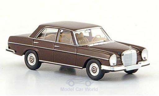 Modelauto Mercedes 280 SE (W108) bruin 1965 1/87 Brekina