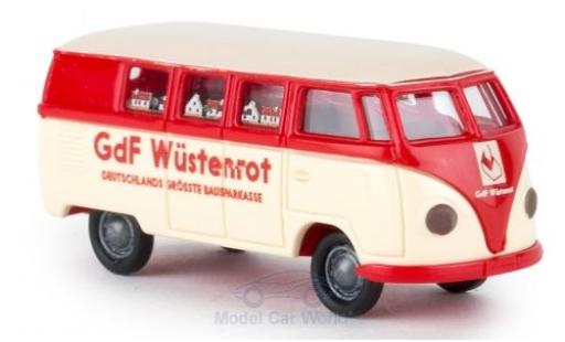 Modelauto Volkswagen T1 B a Bus Bausparkasse W&Atilde;&frac14;stenrot 1/87 Brekina