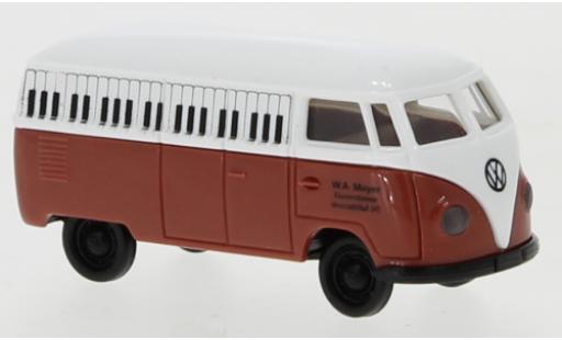 Modelauto Volkswagen T1 A bestelwagen Klavierstimmer 1950 1/87 Brekina