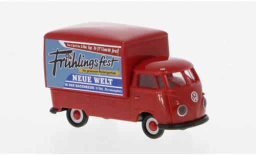 Modelauto Volkswagen T1 B Gro&Atilde;�raum-Koffer Fr&Atilde;&frac14;hlingsfest 1960 1/87 Brekina