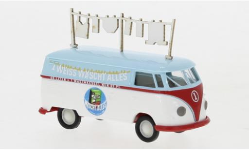 Modelauto Volkswagen T1 B bestelwagen 1-wit 1960 Exklusiv bei Model Car World 1/87 Brekina