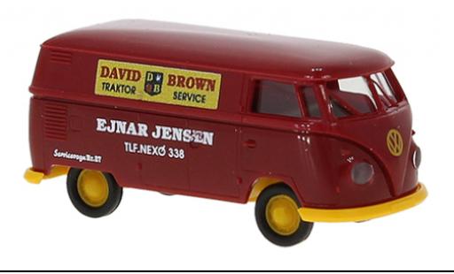 Modelauto Volkswagen T1 B bestelwagen David Brown Traktor Service 1960 1/87 Brekina