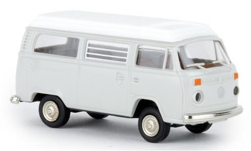 Modelauto Volkswagen T2 B Camper grijs 1972 avec Aufstelldak 1/87 Brekina