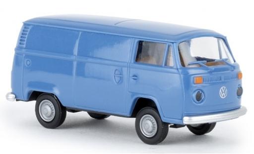 Modelauto Volkswagen T2 B bestelwagen blauw 1972 1/87 Brekina