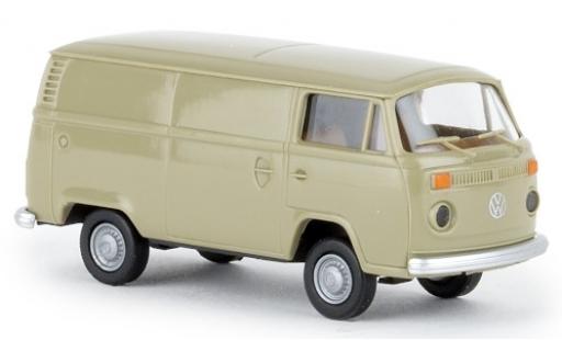 Modelauto Volkswagen T2 B bestelwagen grijs 1972 1/87 Brekina