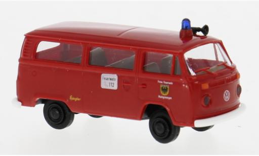 Modelauto Volkswagen T2 B Stationwagen 1973 Brandweer Markgr&Atilde;&para;ningen 1/87 Brekina