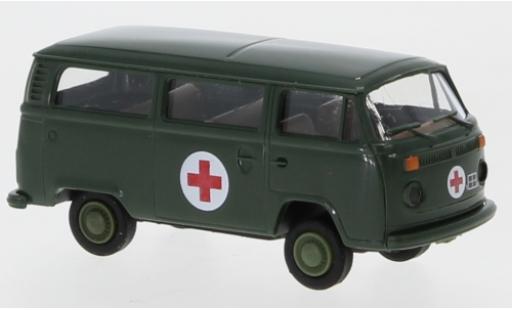 Modelauto Volkswagen T2 B Stationwagen Bundeswehr - Rotes Kreuz 1973 1/87 Brekina