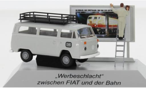 Modelauto Volkswagen T2 B Stationwagen DB 1973 avec Plakatwand 1/87 Brekina