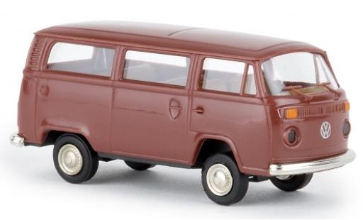 Modelauto Volkswagen T2 B Stationwagen bruin 1972 1/87 Brekina