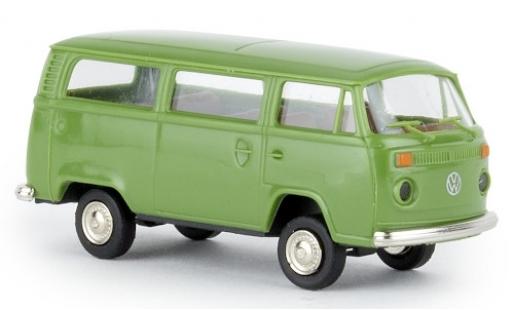 Modelauto Volkswagen T2 B Stationwagen groen 1972 1/87 Brekina
