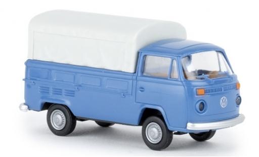 Modelauto Volkswagen T2 B laadbak blauw 1972 1/87 Brekina