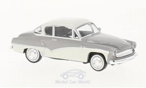 Modelauto Wartburg 311 Coupe grijs/wit 1/87 Brekina