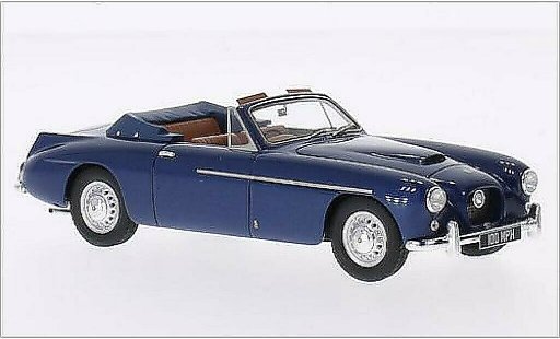 Bristol 405 cabriolet 1/43 Matrix DHC Abbot metallic blauw modelauto