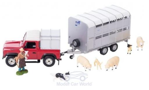 Modelauto Land Rover Defender Base mit Anh&Atilde;&curren;nger en Figuren 1/32 Britains