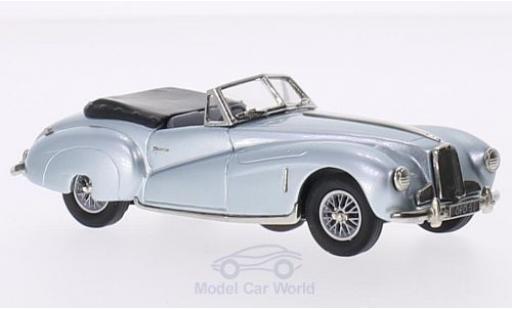 Modelauto Aston Martin DB1 roadster metallic blauw RHD 1948 1/43 Brooklin