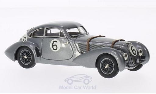 Modelauto Bentley Embiricos course metallic grijs No.6 24h Le Mans 1949 1/43 Brooklin
