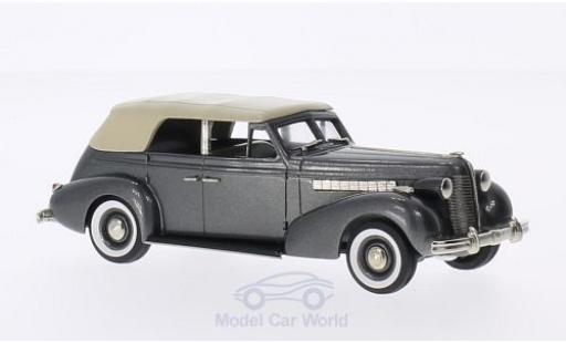 Modelauto Buick Special Phaeton 4-door M-40C metallic grijs/beige 1938 1/43 Brooklin