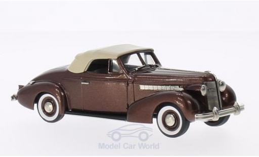 Modelauto Buick Special Convertible Cabriolet Coupe M46-C metallic bruin/bruin 1937 1/43 Brooklin