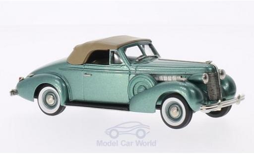 Modelauto Buick Special Convertible Cabriolet Coupe M46-C metallic groen/bruin 1938 1/43 Brooklin