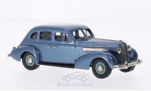 Modelauto Buick Special Sedan Plain Back 4-door M-47 metallic blauw 1937 1/43 Brooklin