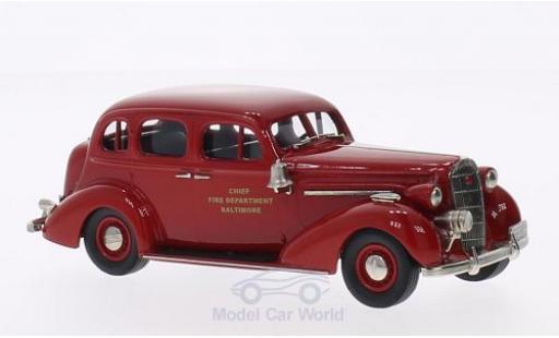 Modelauto Buick Special Sedan Baltimore Fire Chief rood 1936 1/43 Brooklin