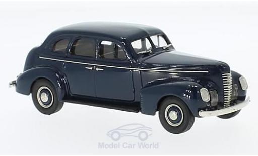 Modelauto Nash Ambassador Eight 4-Door Sedan blauw 1939 1/43 Brooklin