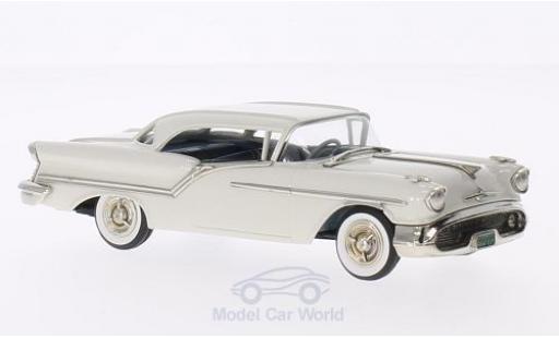 Modelauto Oldsmobile Super 88 Base 2-door Holiday wit 1957 1/43 Brooklin