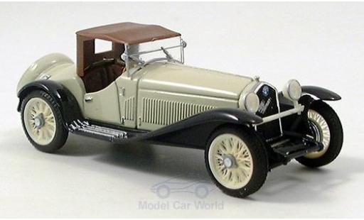 Modelauto Alfa Romeo 2300 cabriolet beige/blauw kap gesloten 1/43 Brumm