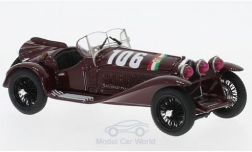 Modelauto Alfa Romeo 2300 mille miglia No.106 1932 B.Boracchini/A.Bignami 1/43 Brumm