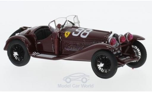 Modelauto Alfa Romeo 2300 mille miglia RHD No.98 Scuderia Ferrari 1933 T.Nuvolari/D.Compagnoni 1/43 Brumm