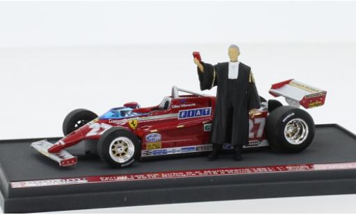 Modelauto Ferrari 126 CK turbo No.27 formule 1 GP Monaco 1981 1/43 Brumm