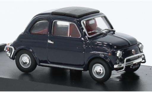 Modelauto Fiat 500 L blauw fonc&Atilde;&copy; 1968 1/43 Brumm