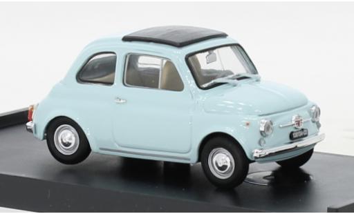 Modelauto Fiat 500 F blauw clair 1965 1/43 Brumm