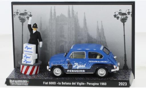 Modelauto Fiat 600 D Berlina La Bafana del Vigile a Milano 1960 1/43 Brumm