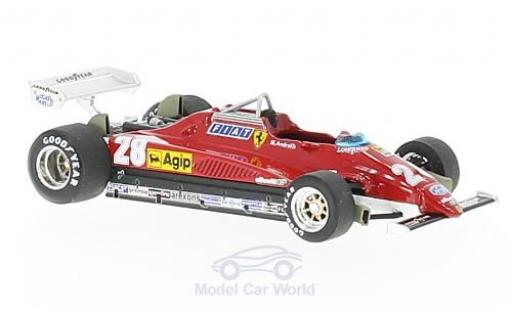 Modelauto Ferrari 126 C2 turbo No.28 formule 1 GP Italien M.Andretti 1/43 Brumm