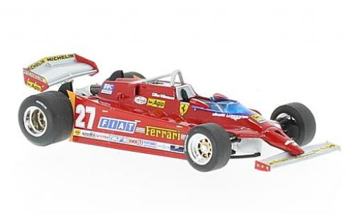 Modelauto Ferrari 126 CX comprex No.27 formule 1 GP USA 1981 G.Villeneuve 1/43 Brumm