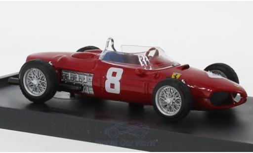 Modelauto Ferrari 156 F1 Sharknose No.8 formule 1 GP Italien 1961 P.Rodriguez 1/43 Brumm