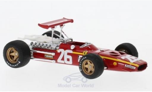 Modelauto Ferrari 312 P F1 No.26 formule 1 GP Frankreich 1968 J.Ickx 1/43 Brumm