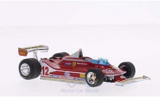 Modelauto Ferrari 312 T4 No.12 Scuderia formule 1 GP USA West 1979 G.Villeneuve 1/43 Brumm