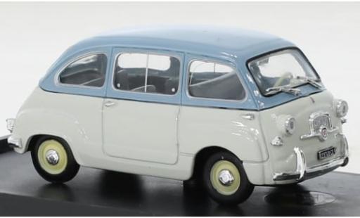 Modelauto Fiat 600 Multipla Berlina Serie 1a grijs/blauw 1956 1/43 Brumm