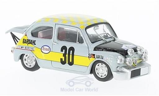 Modelauto Fiat Abarth 1000 Berlina Corsa No.30 Scuderia Bardahl Rouen 1969 Ficol/Beurden 1/43 Brumm